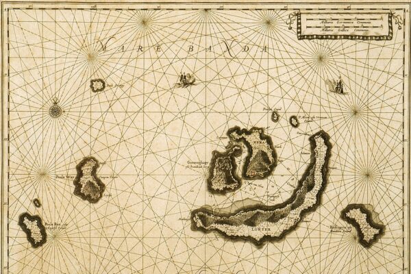 antique map banda islands