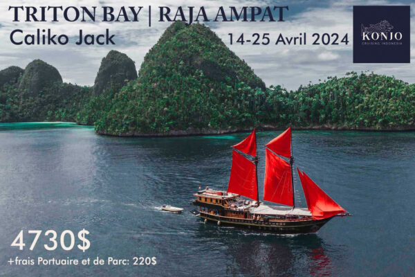 Caliko Jack liveaboard Triton Bay Raja Ampat Papuasie Croisière plongée